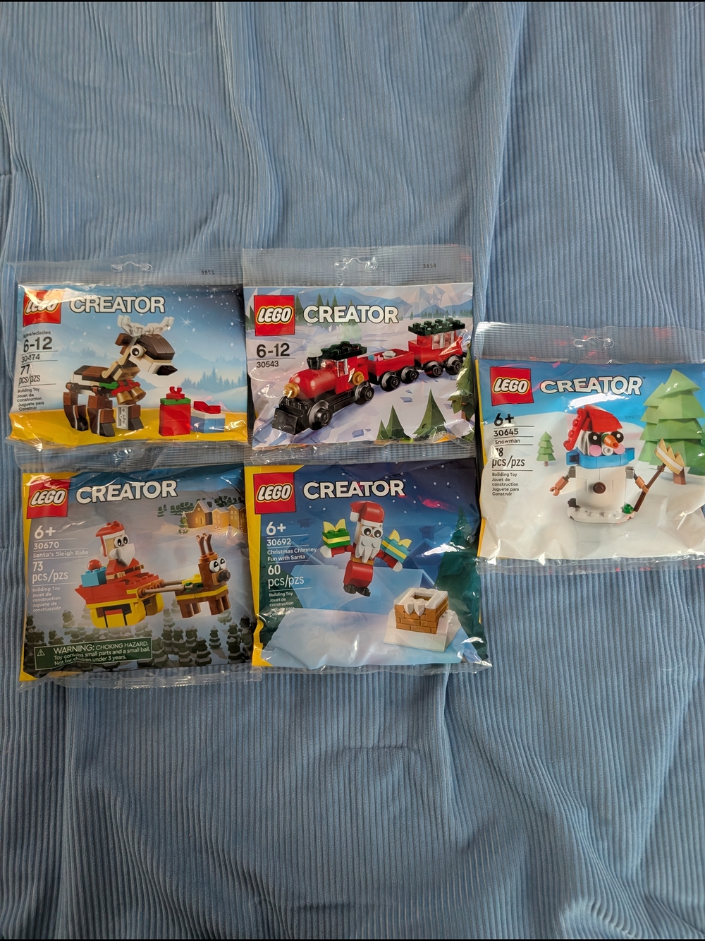 LEGO Creator Holiday Mini Build Assortment - Santa, Reindeer, Snowman, Train